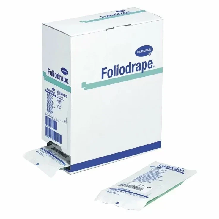 Foliodrape afdeklaken zelfklevend met venster Protect 50 x 50 cm Ø 7 cm - 90 stuks (277546)