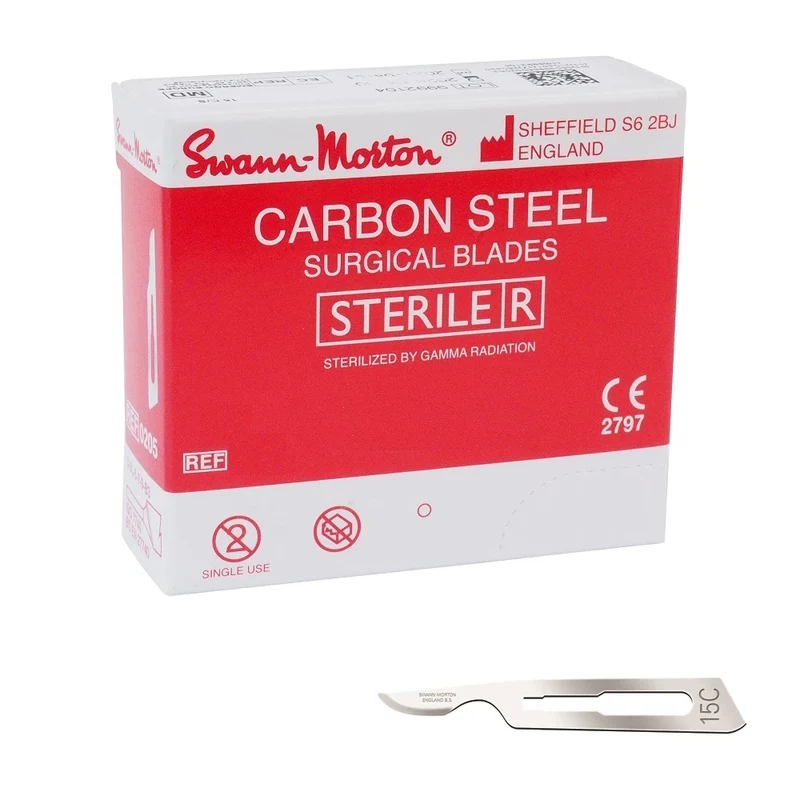 Scalpelmesjes Swann Morton - 0221 - 100 stuks - Nr 15C