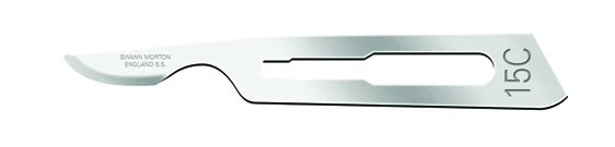 Scalpelmesjes Swann Morton - 0221 - 100 stuks - Nr 15C