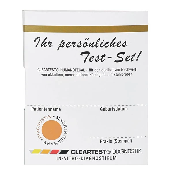 Cleartest Dikkedarmkanker test iFOBT Humanofaecal 50 Testen
