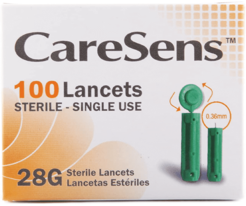 Caresens lancetten 28G - 100 stuks