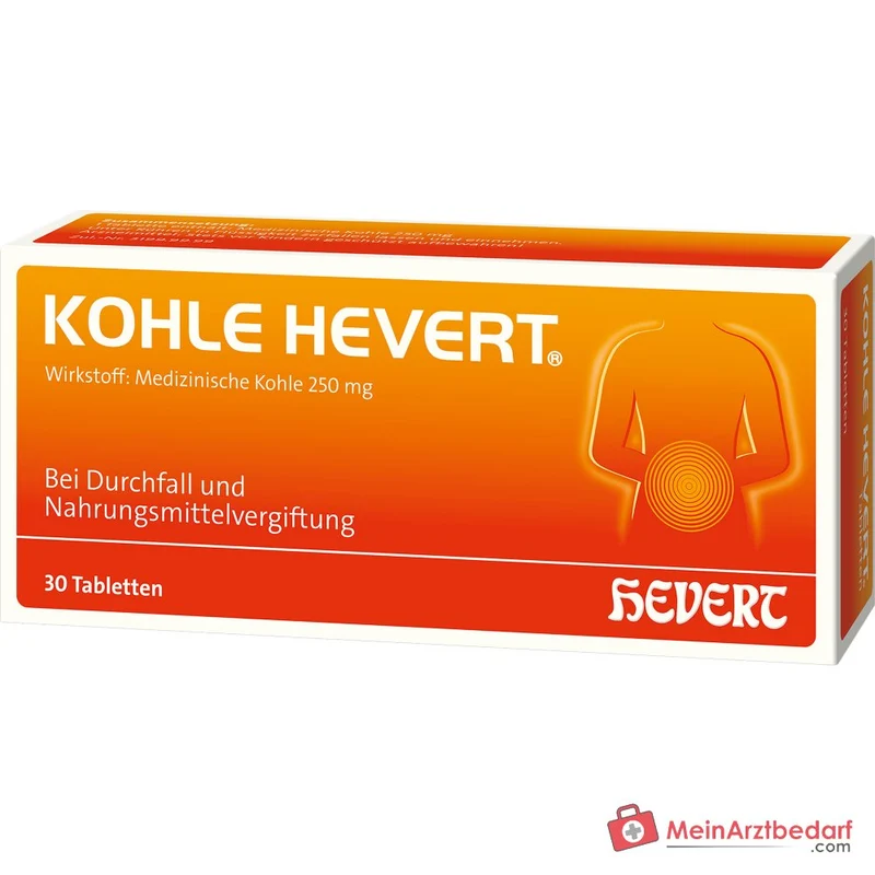 Hevert Kohle Tabletten, 30 St.