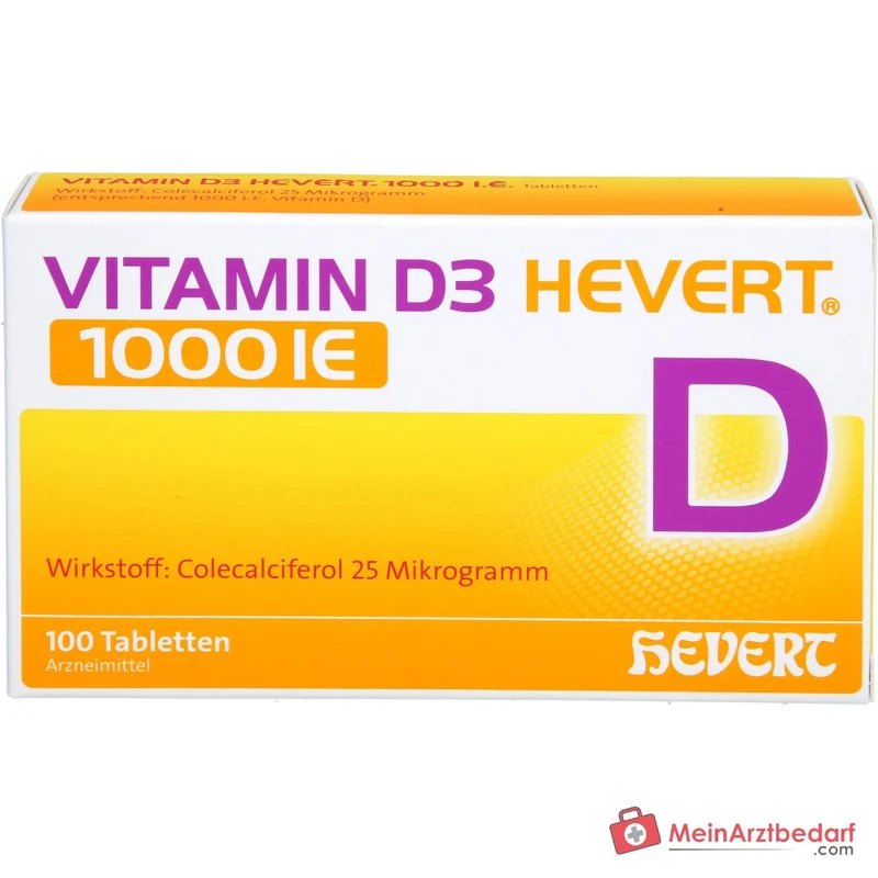 Hevert Vitamin D3 1000 IE Tabletten, 100 St.