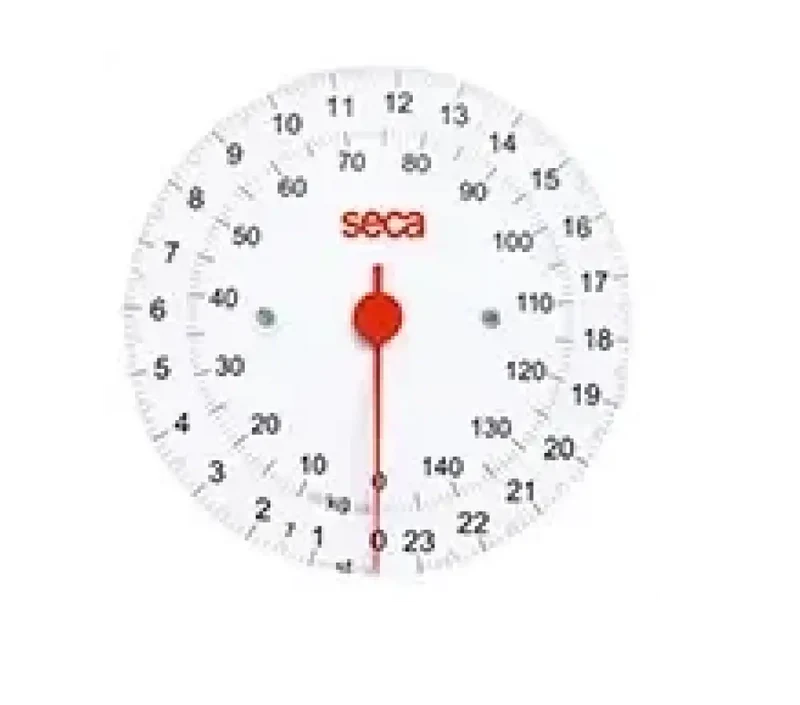 SECA wijzerplaat met KG- en LBS wit | Origineel SECA onderdeel
