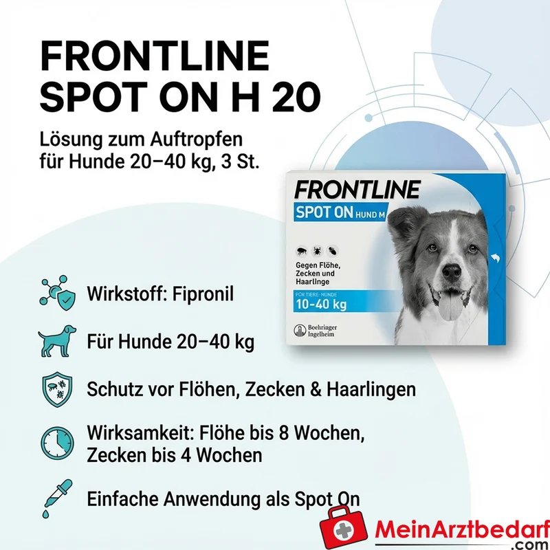 Frontline Spot On Hund M vet, 3 St