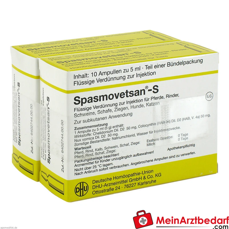 Spasmovetsan-S vet 2 x 10x5 ml
