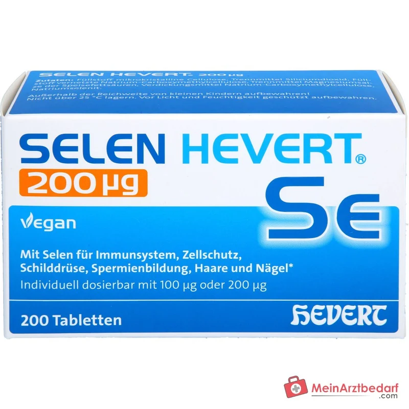 Hevert Selen Natriumselenit Tabletten 200 µg, 200 St.