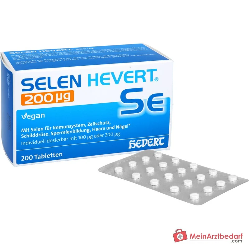 Hevert Selen Natriumselenit Tabletten 200 µg, 200 St.