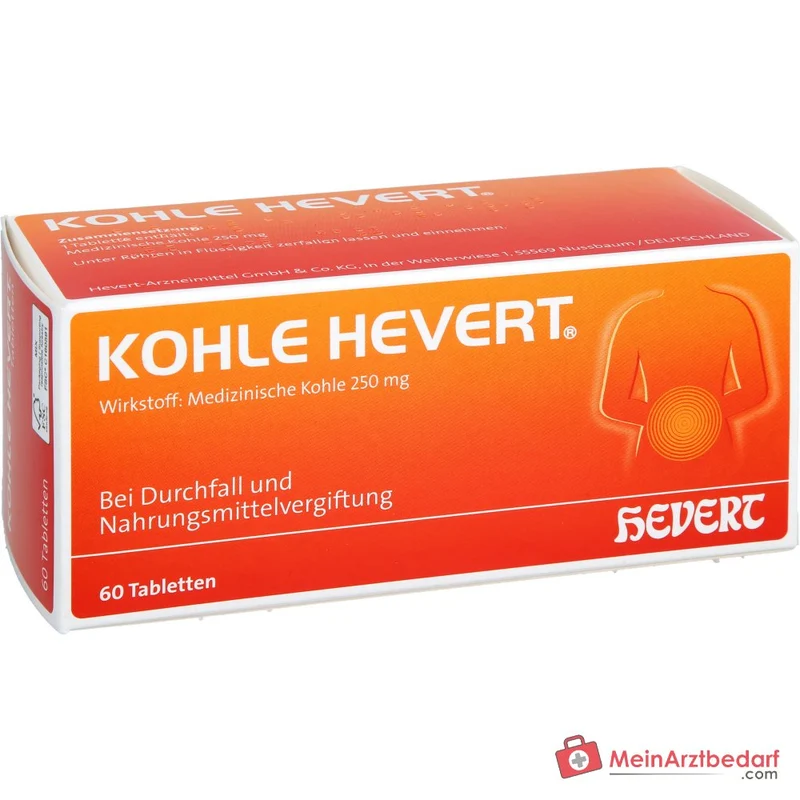 Hevert Kohle Tabletten, 60 St.