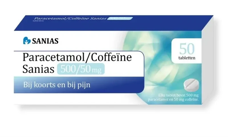 Sanias Paracetamol coffeine 500/50mg - 50 tabletten