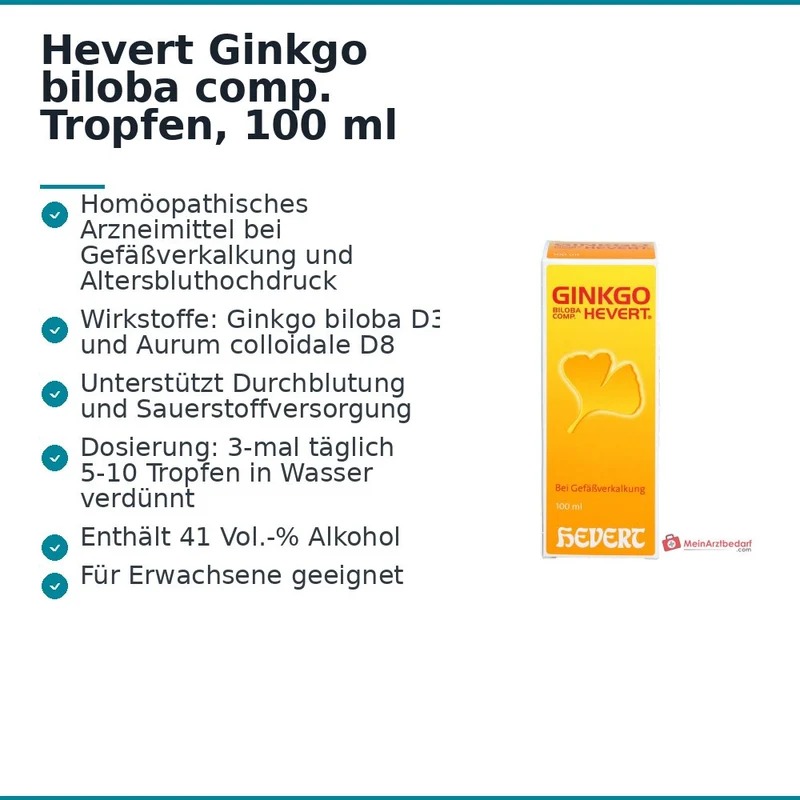 Hevert Ginkgo biloba comp. Tropfen, 100 ml