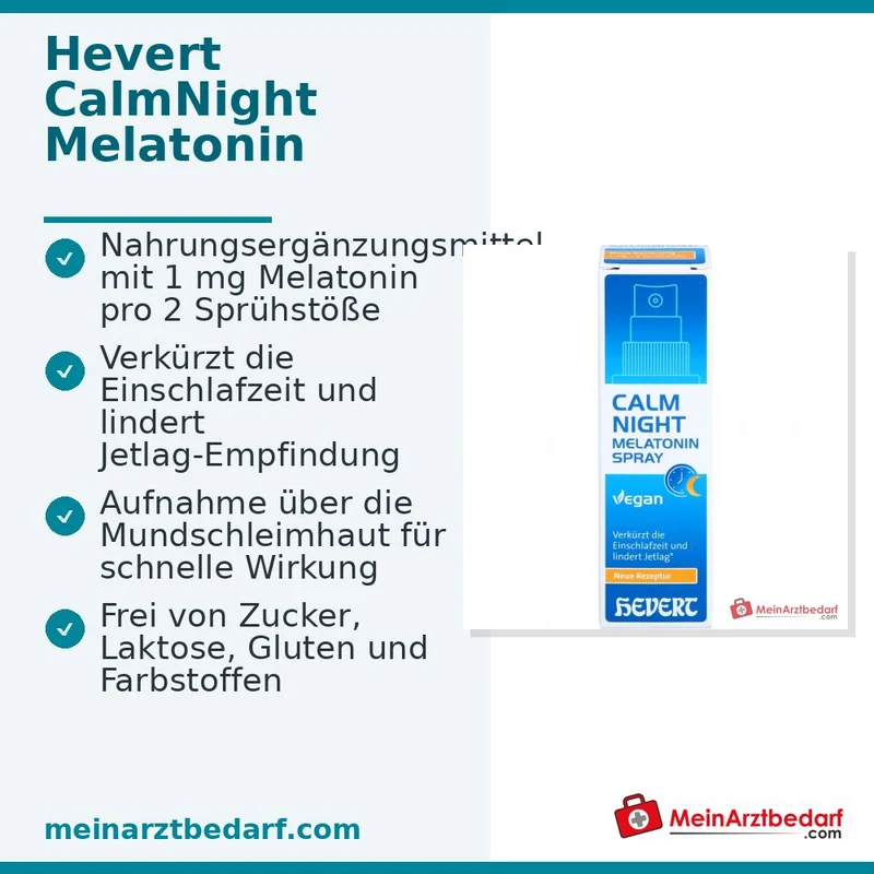 Hevert CalmNight Melatonin Spray, 30 ml