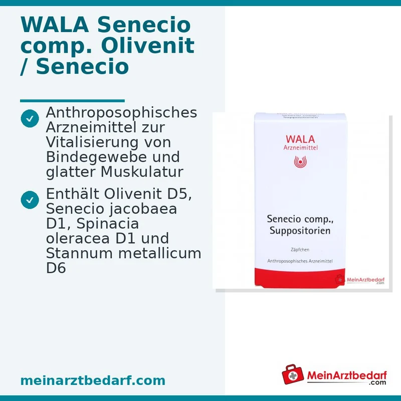 WALA Senecio comp. Suppositorien, 10 St.