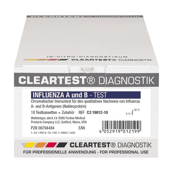 Cleartest Influenza-Test 25 Testen