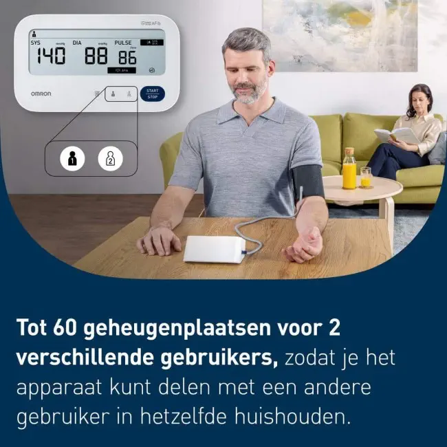 Omron M3 Comfort AFib – Bloeddrukmeter met Detectie van Atriumfibrilleren
