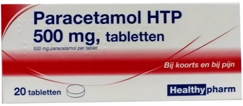 Paracetamol 500 mg Healthypharm - 20 tabletten
