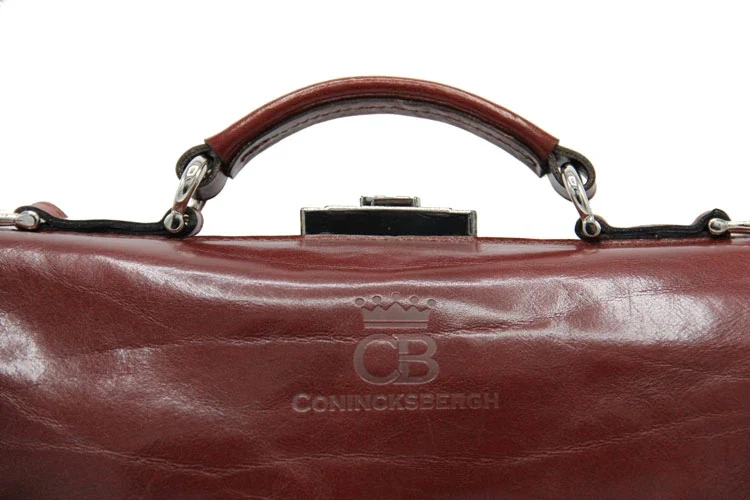 Conincksbergh Leren Dokterstas / Aktetas – Cognac bruin, Klassiek, Professioneel, Handgemaakt