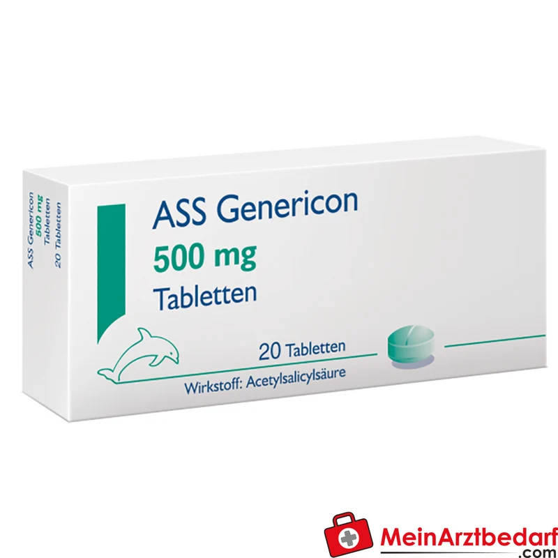 GEN01 ASS Genericon 500 mg Tabletten 20 St. (Acetylsalicylsäure)