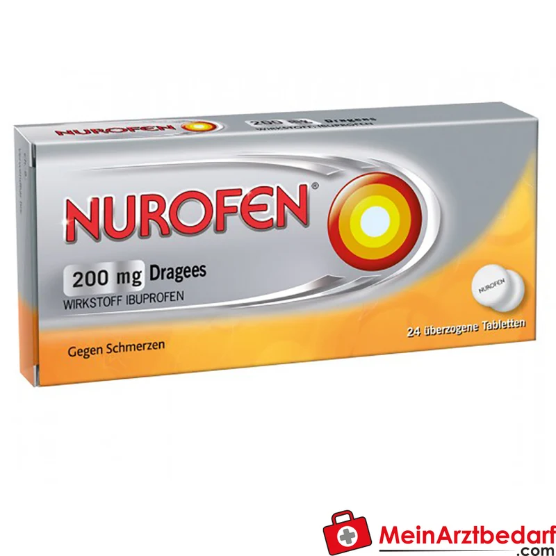 Nurofen Dragees 200 mg, 24 St. – bei Kopfschmerzen (Ibuprofen)