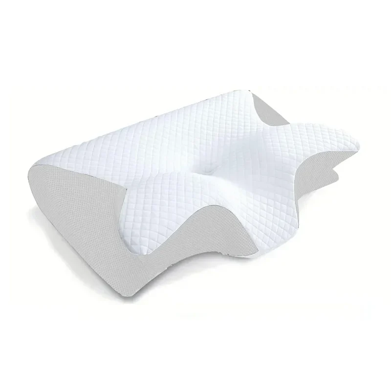 2-in-1 Gedächtnisschaum Nackenstützkissen mit ergonomischem Konturdesign – RestAlign