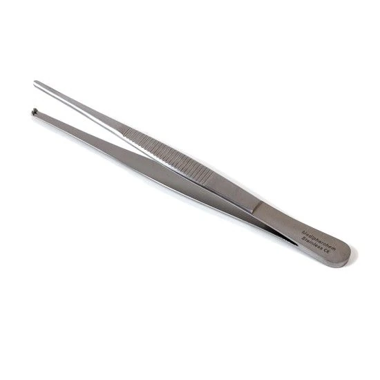 Chirurgisch pincet 1x2 tanden poliklinische kwaliteit 16 cm recht