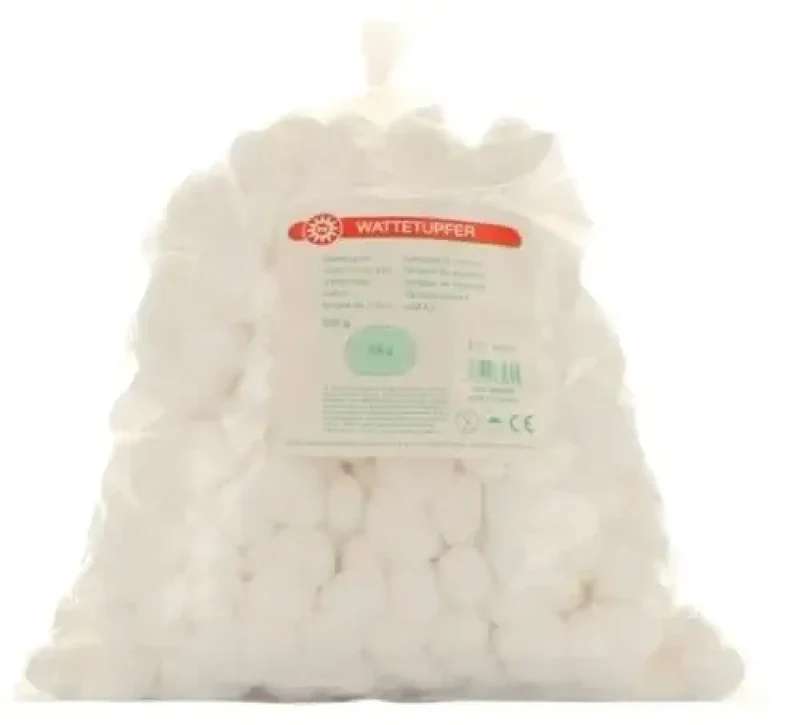 Wattenbollen NOBA 500g – 0,6g per stuk | Hoogwaardige medische watten