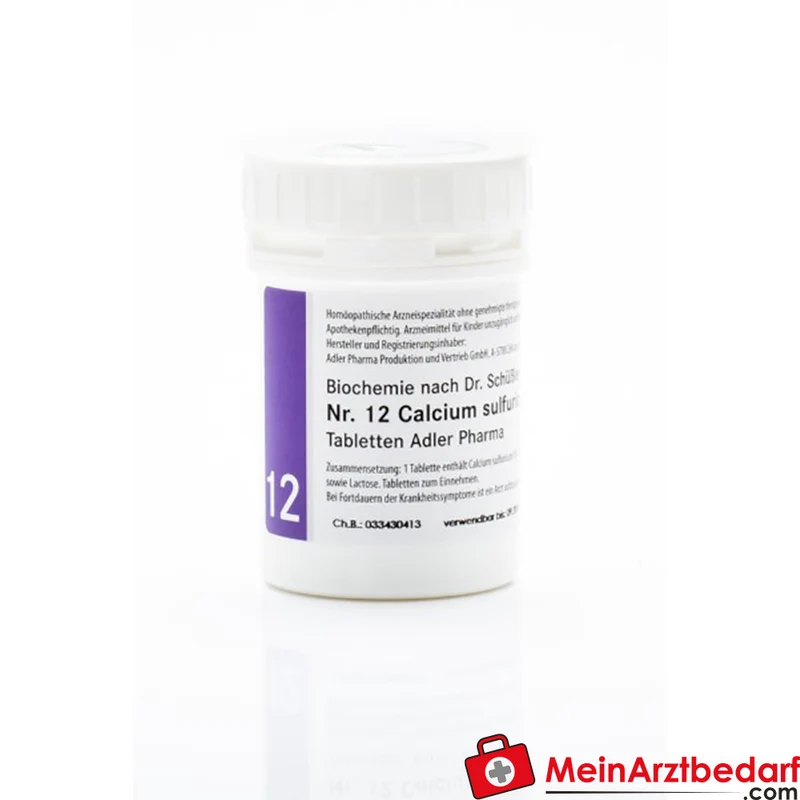 Adler Pharma Schüßler Salz Nr. 12 Calcium sulfuricum D6 Tabletten 250 g