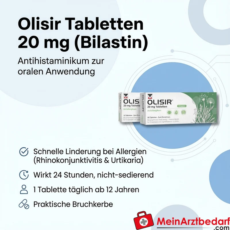 MEN04 Olisir Tabletten 20 mg (Bilastin) 30 St. Antihistaminikum 24h