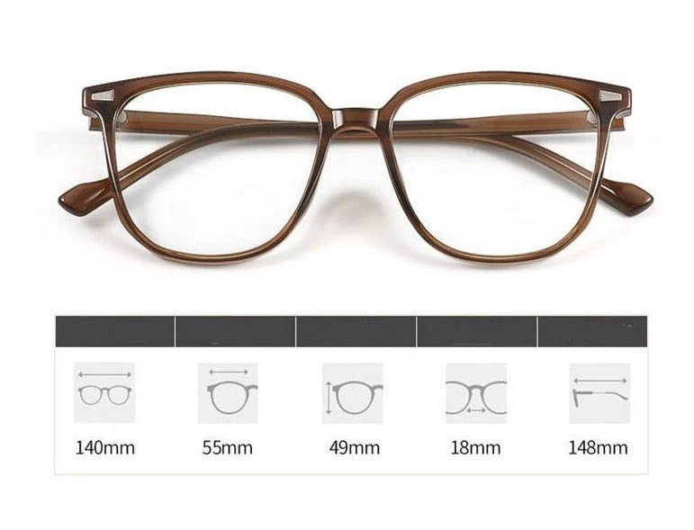 Kurzsichtige Dioptrienbrille mit Blaulichtfilter - FocusFrame