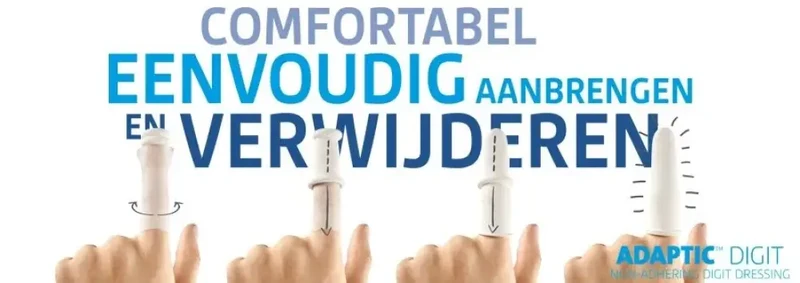 Systagenix Adaptic Digit - 10 stuks vinger verband ADAPTIC® DIGIT Large 2,8 cm ø