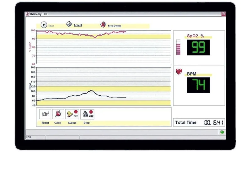 Spirolab desktop spirometer 7 inch touchscreen + Reusable turbine