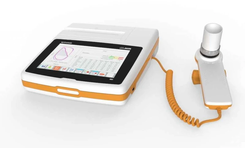 Spirolab desktop spirometer 7 inch touchscreen met oximeter en turbine