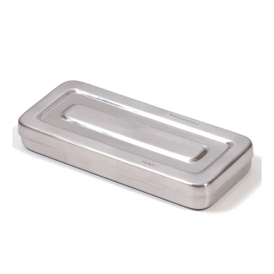 RVS instrumentendoos ronde hoeken 32 x 8 x 4 cm