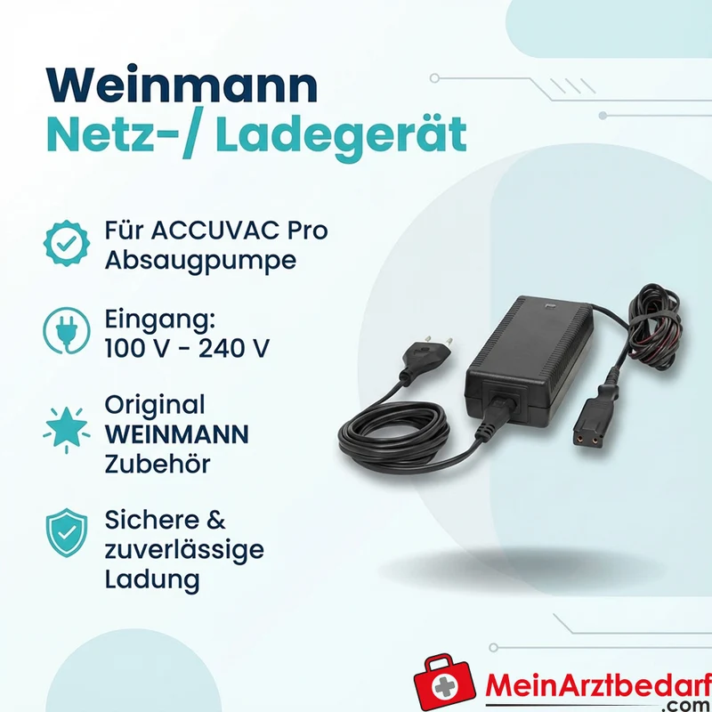Weinmann Accuvac Netz-/Ladegerät für 100-240 V