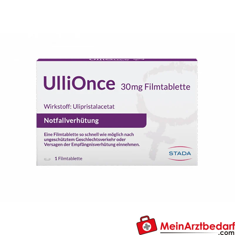 UlliOnce 30 mg Filmtablette Ulipristalacetat Notfallverhütung 1 St.