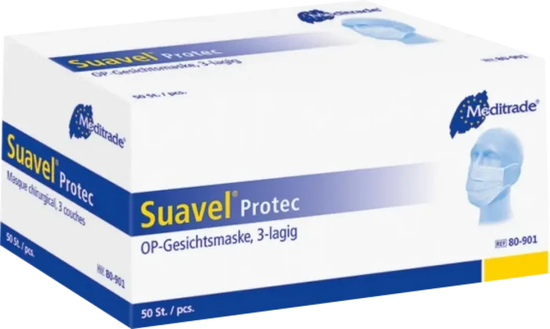 Suavel® Protec mondmasker II blauw 50 stuks