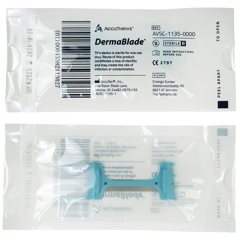 Dermablade van AccuThrive, shave biopsie 50 stuks