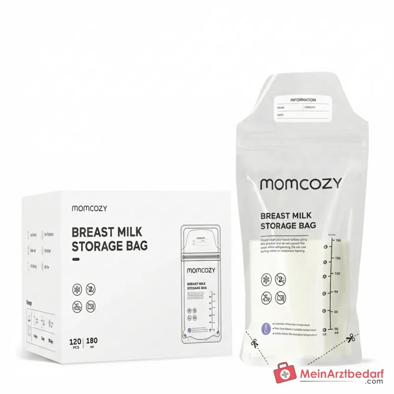 Momcozy Muttermilchbeutel mit Temperaturanzeige, 120 Stk.