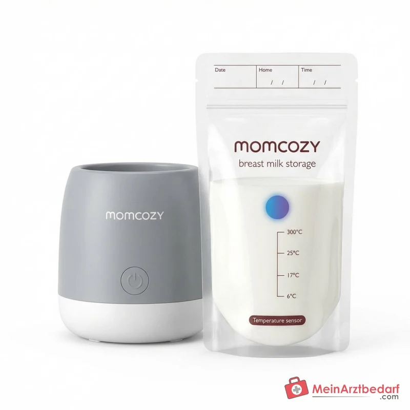 Momcozy Muttermilchbeutel mit Temperaturanzeige, 120 Stk.