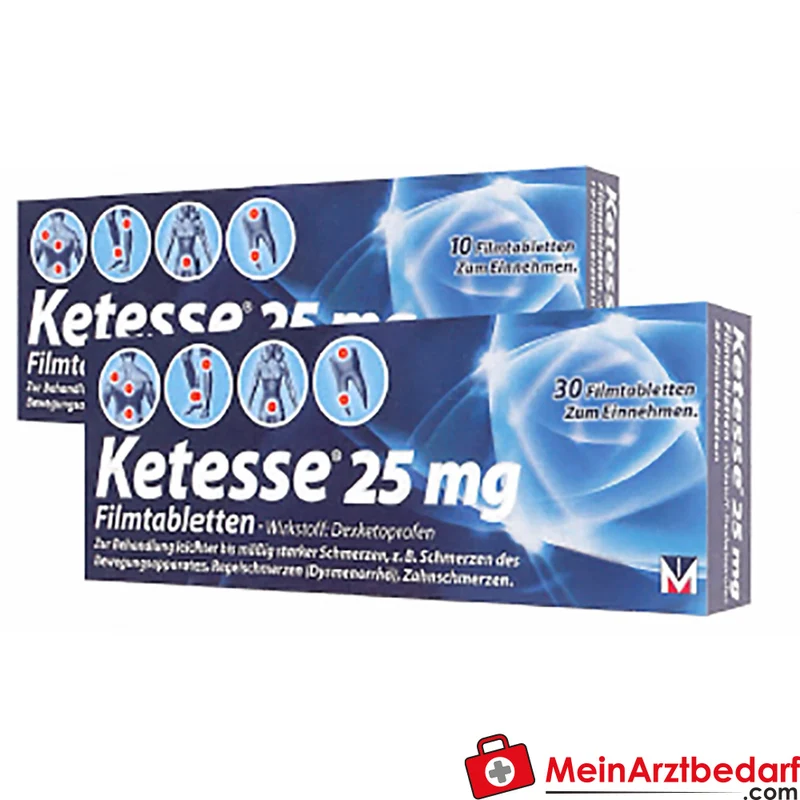 Menarini Ketesse Filmtabletten 25 mg Dexketoprofen 30 Stück