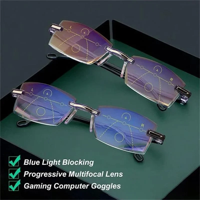 Brille mit Blaulichtfilter und multifokaler Stärke - VisionGuard