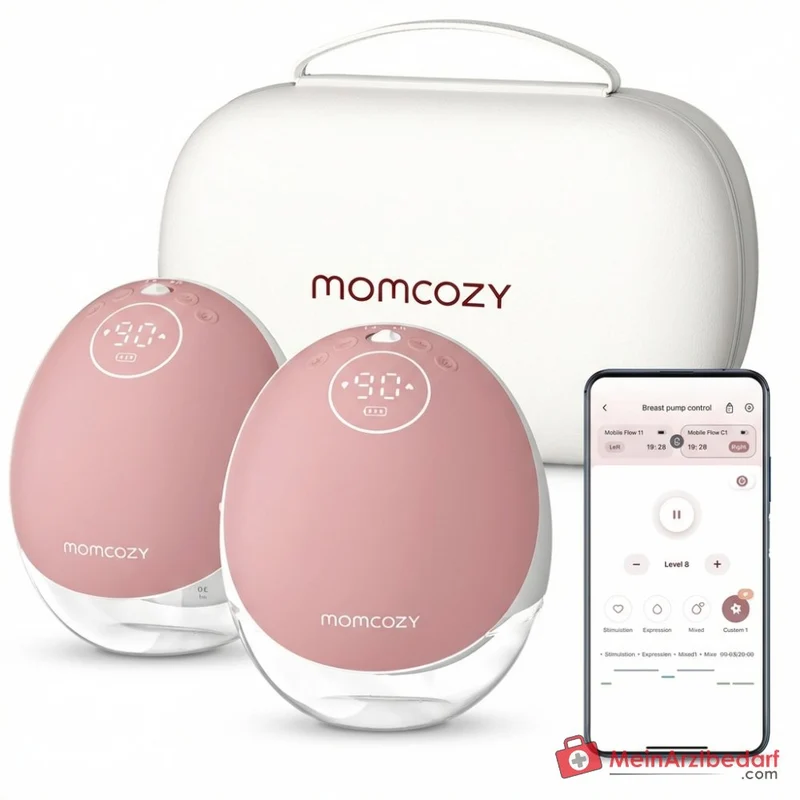 Momcozy Mobile Flow M9, freihändige elektrische Milchpumpe mit App-Steuerung