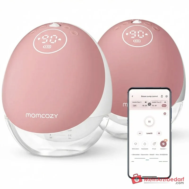 Momcozy Mobile Flow M9, freihändige elektrische Milchpumpe mit App-Steuerung