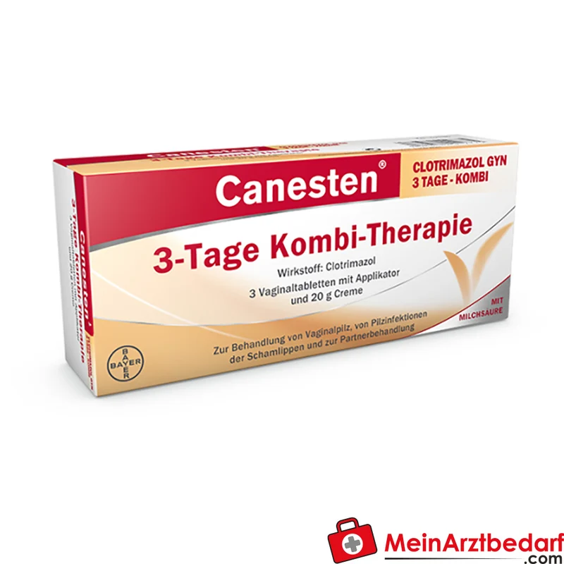 Canesten Clotrimazol Kombipack 3 Tage 3 Vaginaltabletten + Creme