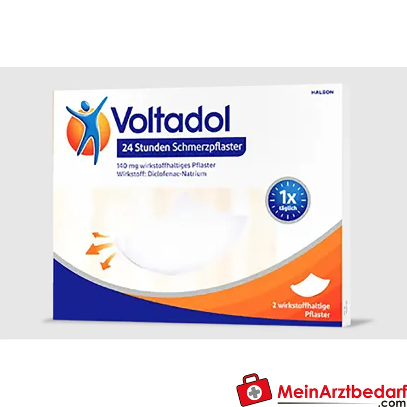 Voltadol Wirkstoffpflaster Diclofenac 24h Schmerzpflaster 2 Stück