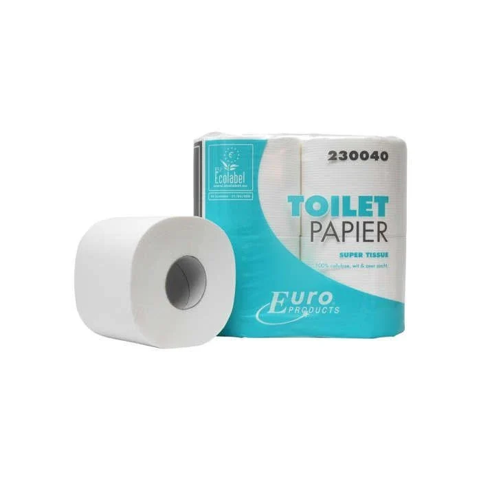 Toiletpaper 400 vellen 40 rollen 2 laags, ECO label