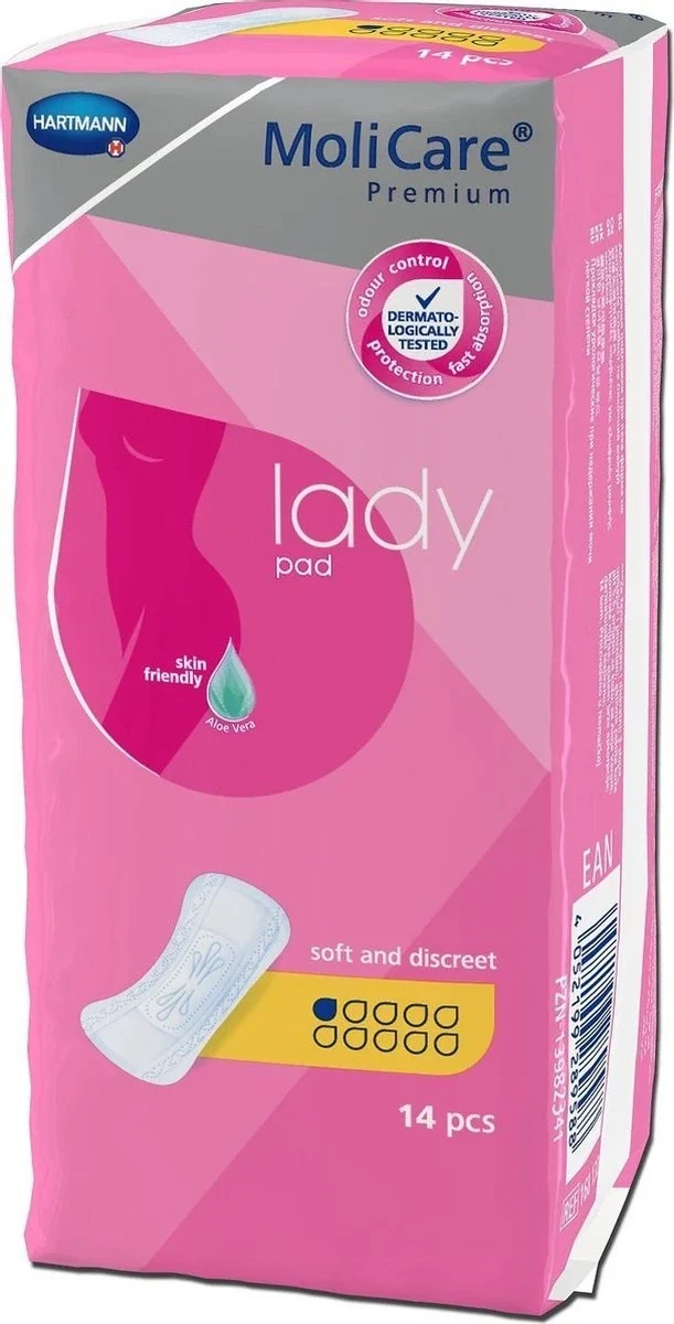 Molicare Premium Lady Pad 1 Druppel 181 ml Absorptie - 14 stuks