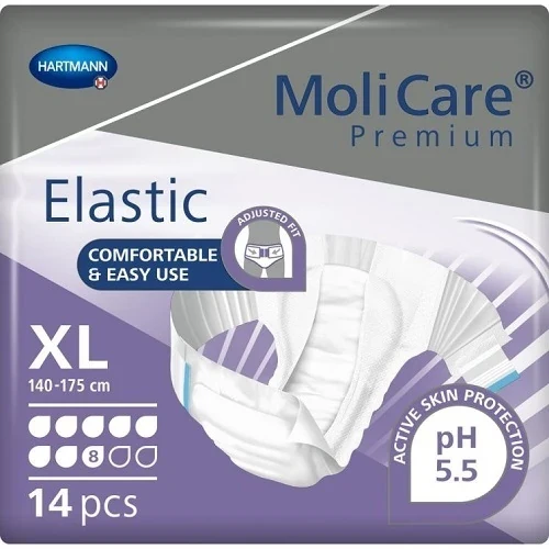 Molicare Premium Elastic 8 druppels XL paars - 14 stuks