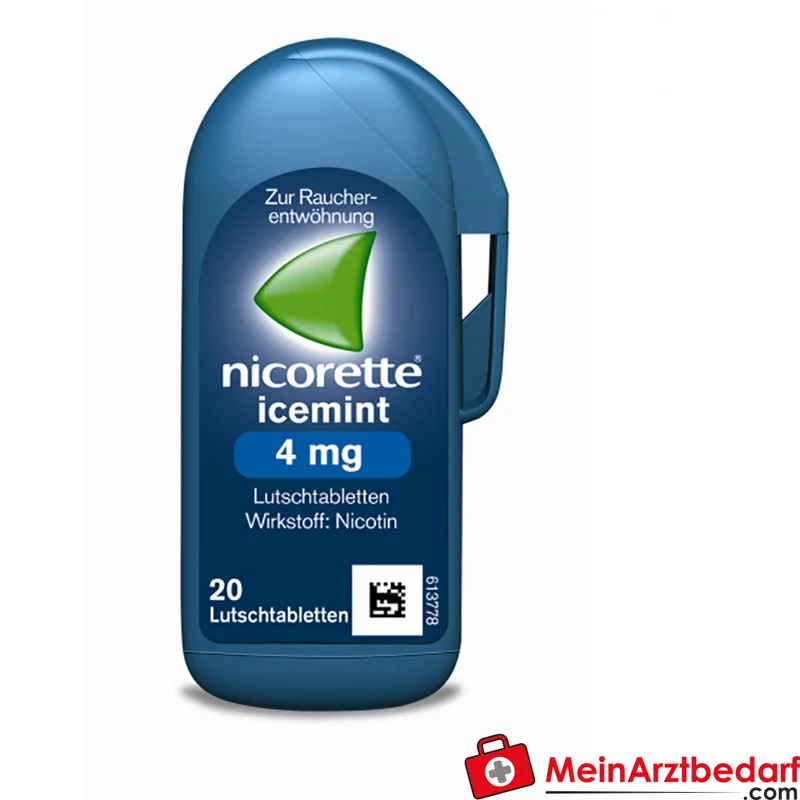 Nicorette Icemint Lutschtabletten 4 mg, 80 Stück - Raucherentwöhnung