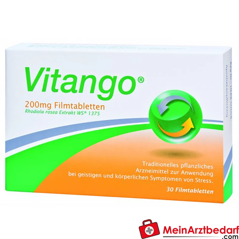 Vitango 200 mg Filmtabletten, 30 St. – Traditionelles pflanzliches Arzneimittel bei Stress und Erschöpfung